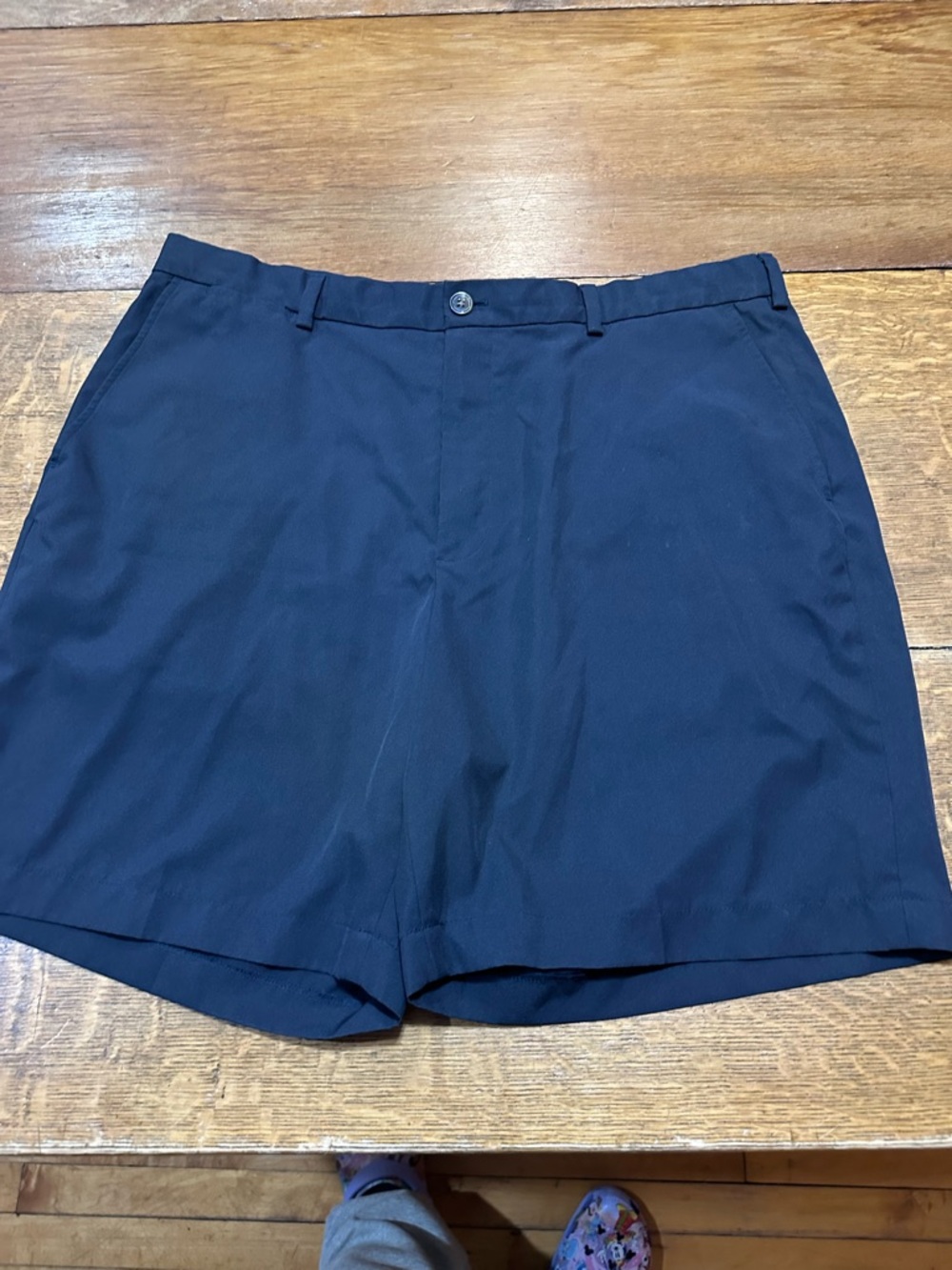 Brooks Brothers‎ black sz 40 Flat-Front Cotton Shorts